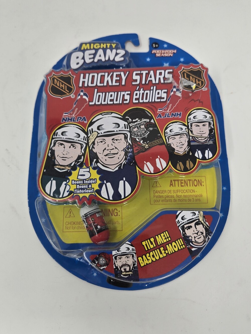 Mighty BEANZ Hockey Stars Collectible Pack - Blue/Red 03/04 Season